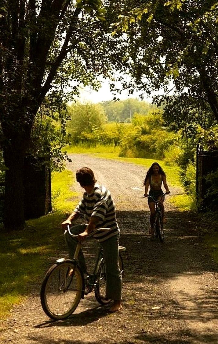Escursione in bicicletta nella campagna